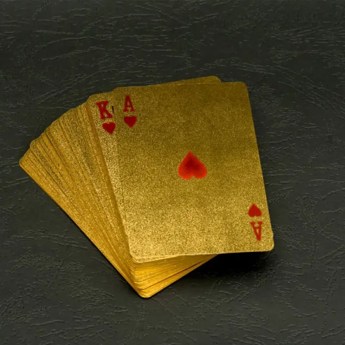 ورق بازی ( پاسور) روکش طلا